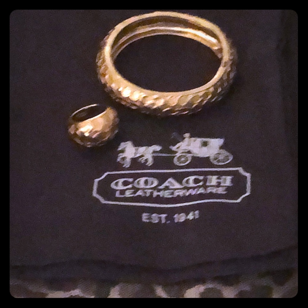 Coach Ring & Bracelet Set